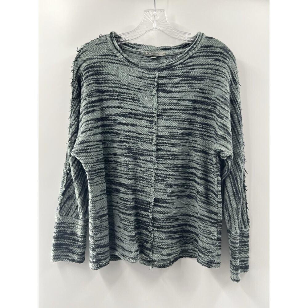 Stateside Women’s Dolman Long Sleeve 100% Cotton Pullover Top Tunic Size XS